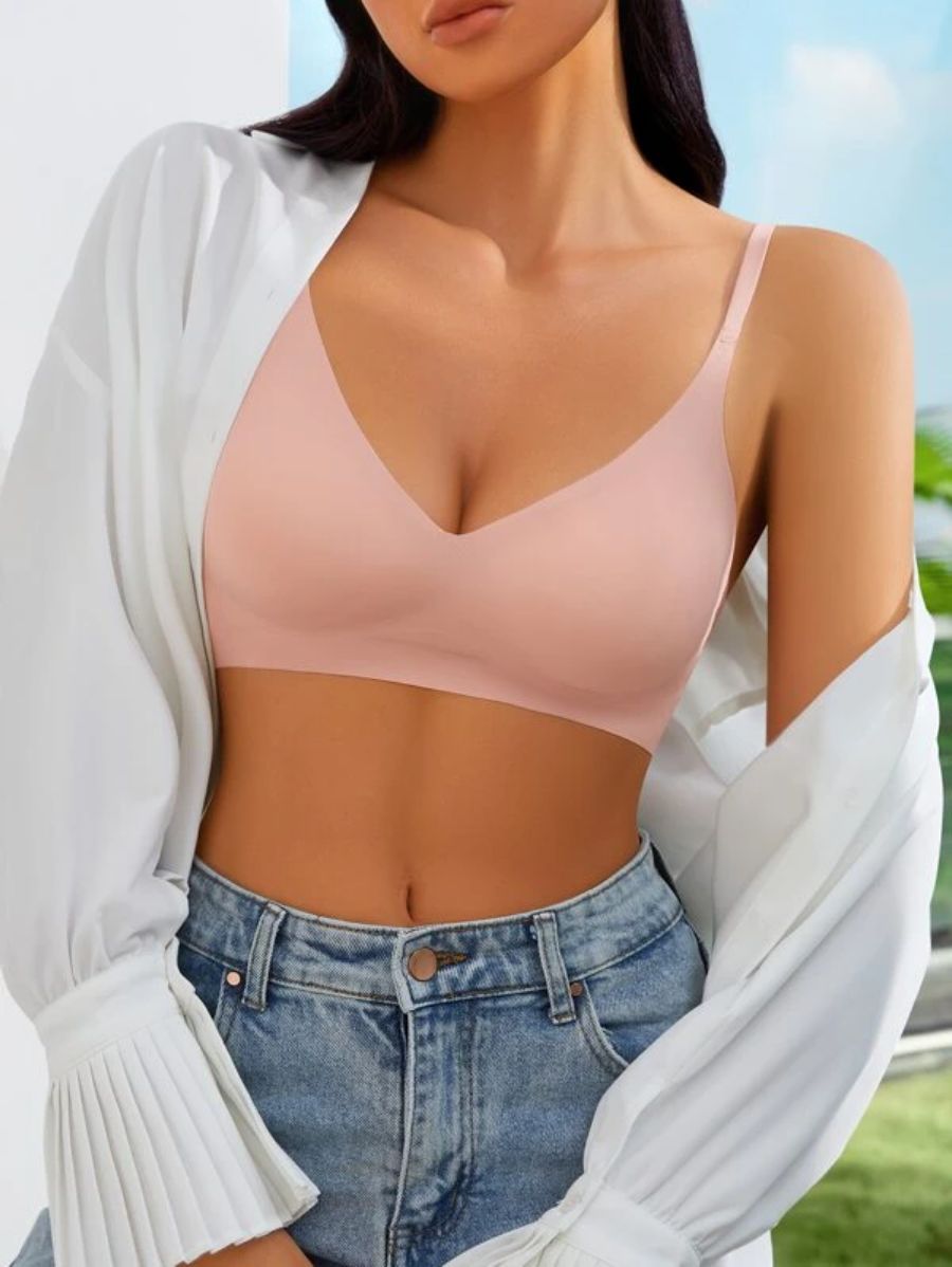 Solid Wireless Design Bra-Soco Hoodie