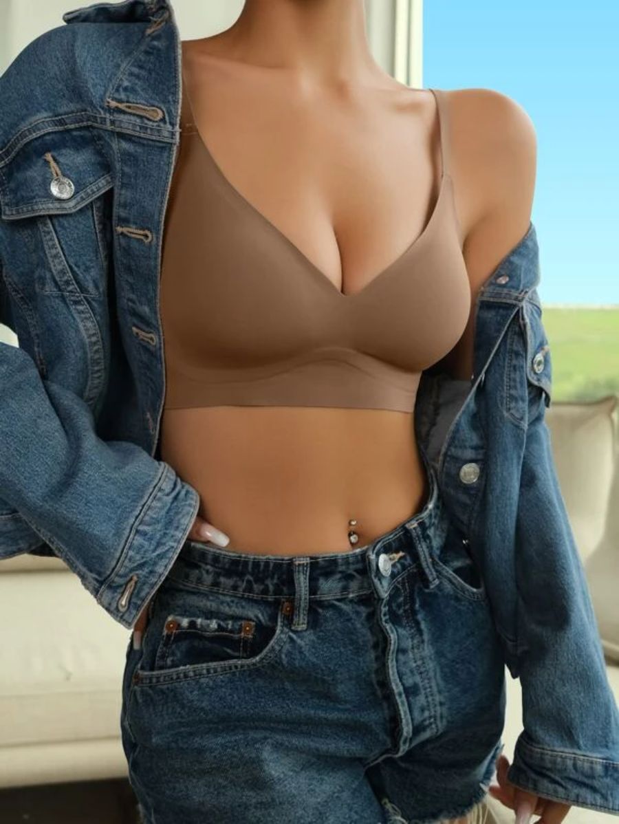 Solid Wireless Design Bra-Soco Hoodie