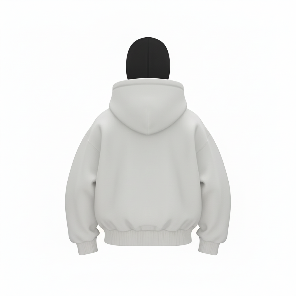 Structured Full Zip Panel Streetwear Design Hoodie