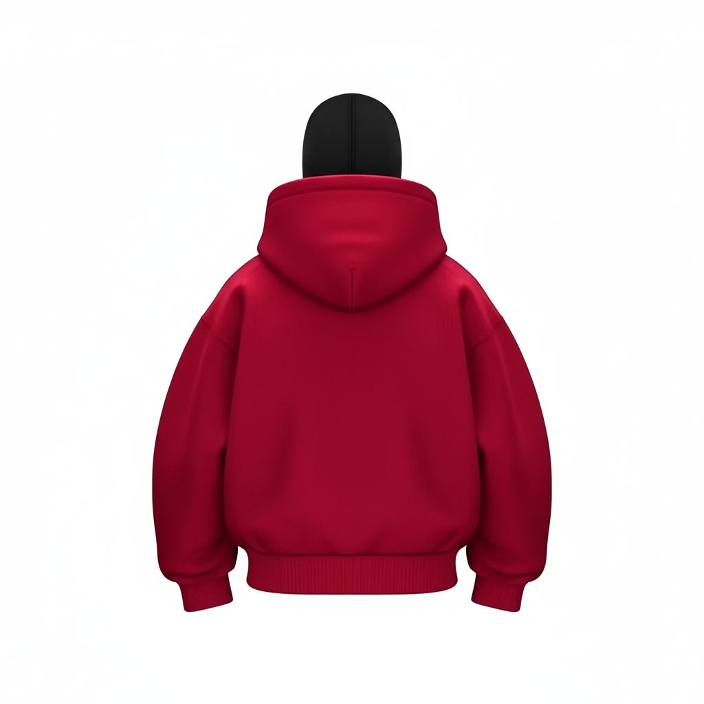 Structured Full Zip Panel Streetwear Design Hoodie