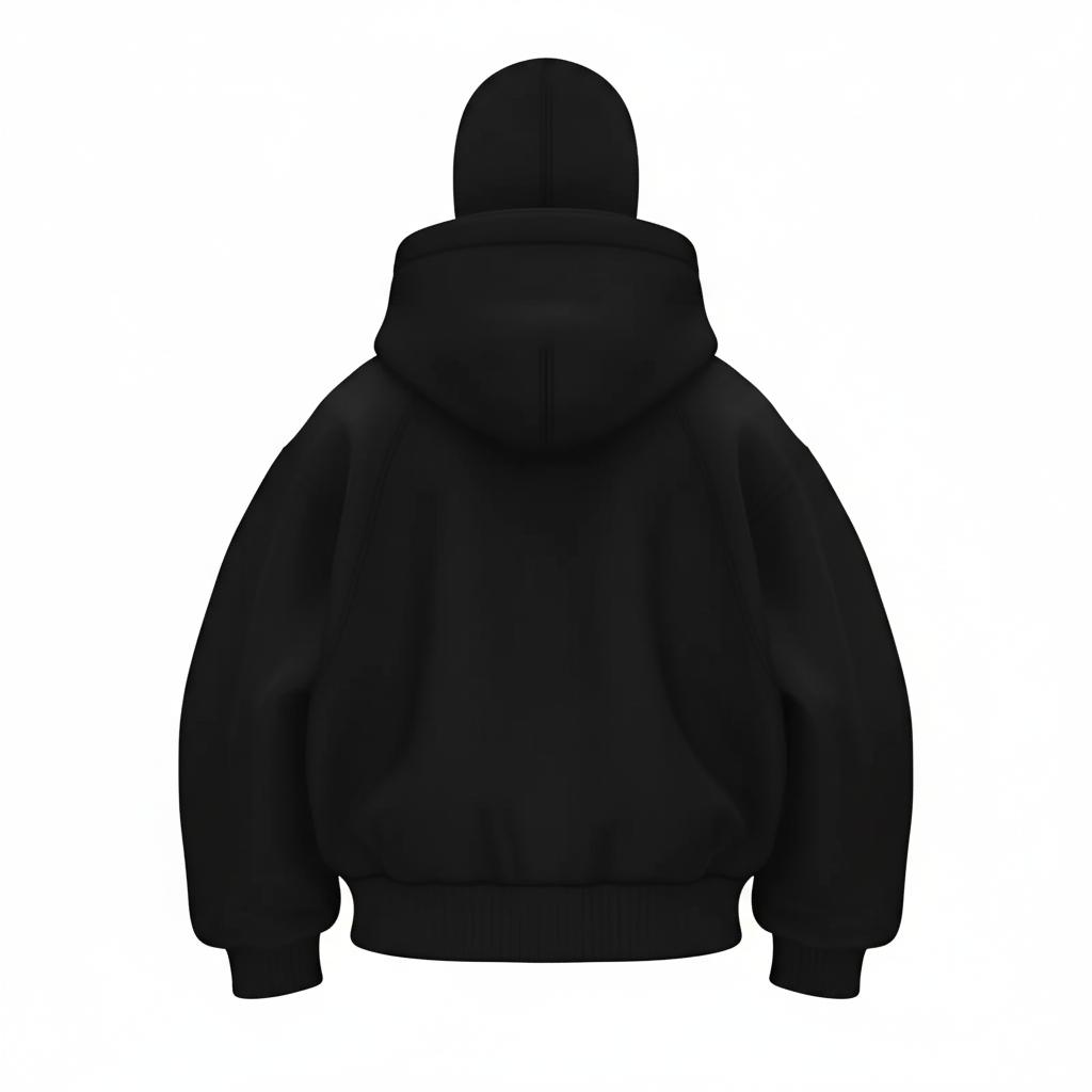 Structured Full Zip Panel Streetwear Design Hoodie