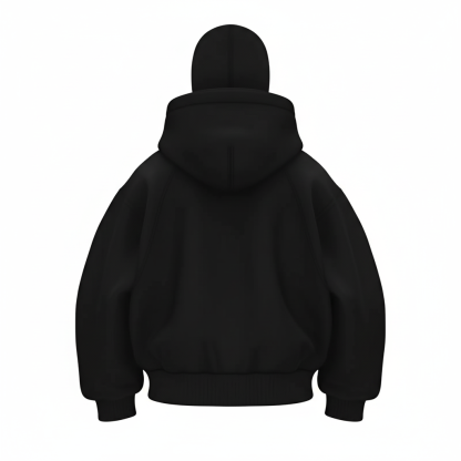 Structured Full Zip Panel Streetwear Design Hoodie