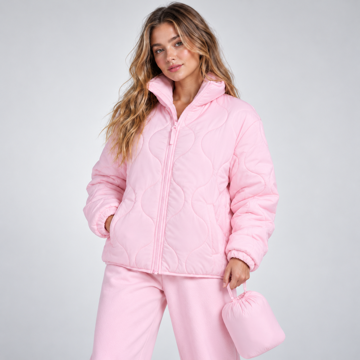 Effortless Everyday Packable Lightweight Puffer Jacket For Women