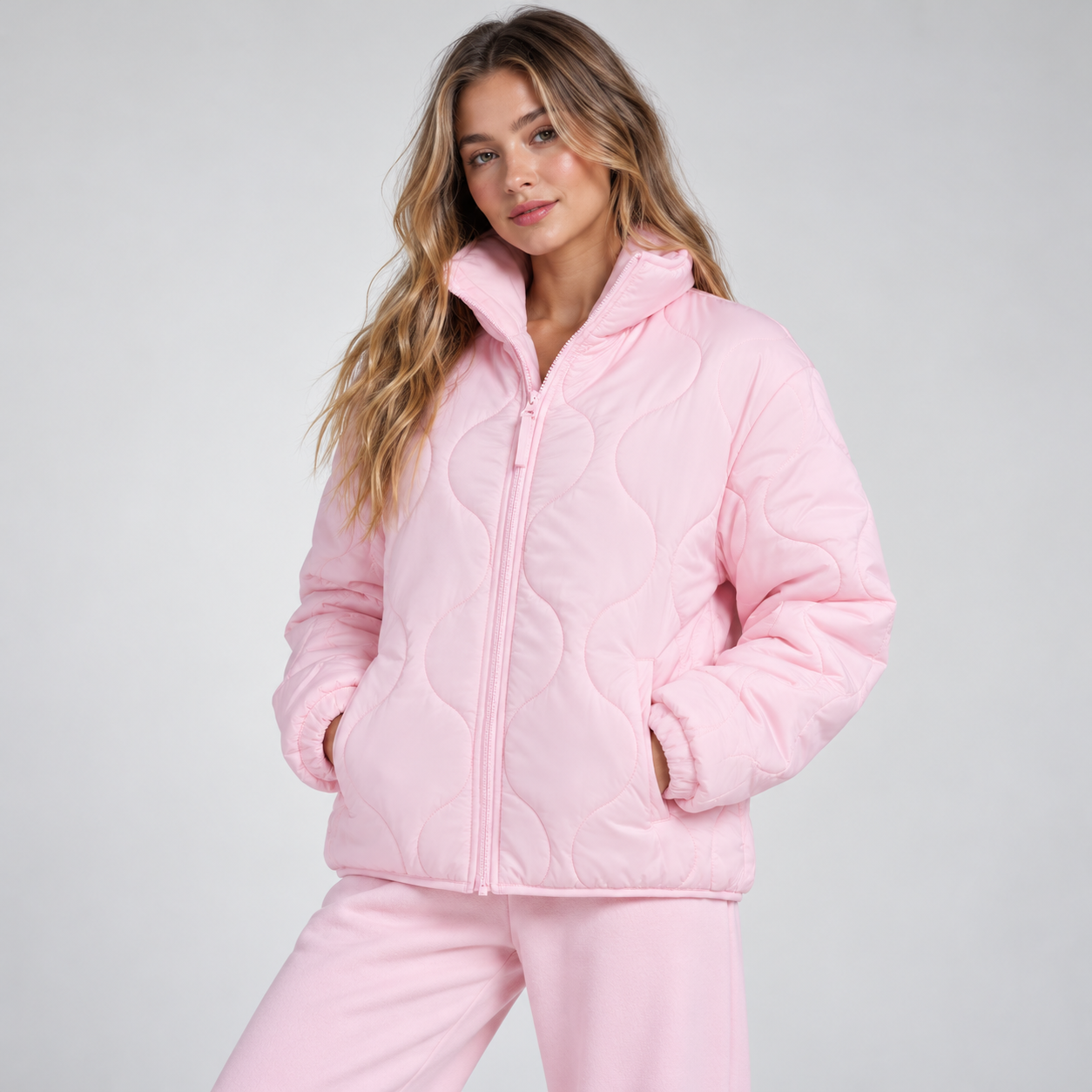 Effortless Everyday Packable Lightweight Puffer Jacket For Women