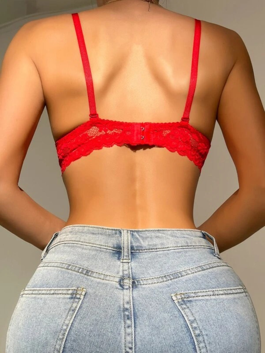 Plunge Plain Push Up Bra-Soco Hoodie