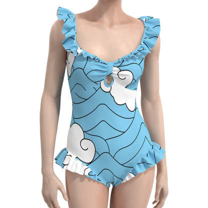 DS Demon Slayer Kamado Tanjirou Cosplay Swimsuit-Soco Hoodie