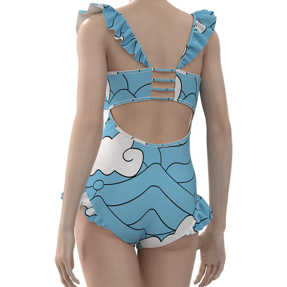 DS Demon Slayer Kamado Tanjirou Cosplay Swimsuit-Soco Hoodie