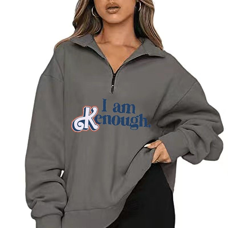 Text Printed Elegant Hoodie-Soco Hoodie