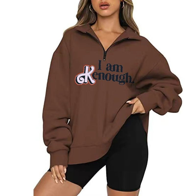 Text Printed Elegant Hoodie-Soco Hoodie