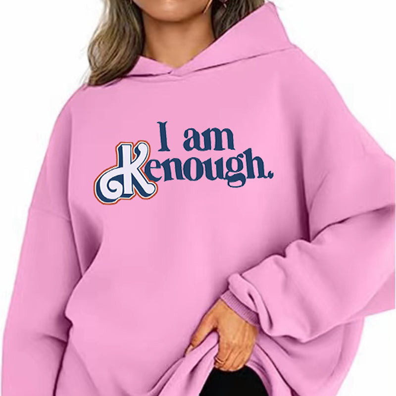 Text Printed Elegant Hoodie-Soco Hoodie