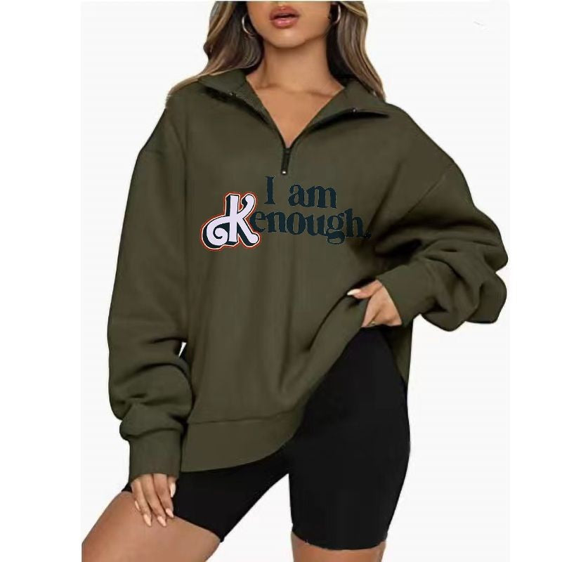Text Printed Elegant Hoodie-Soco Hoodie