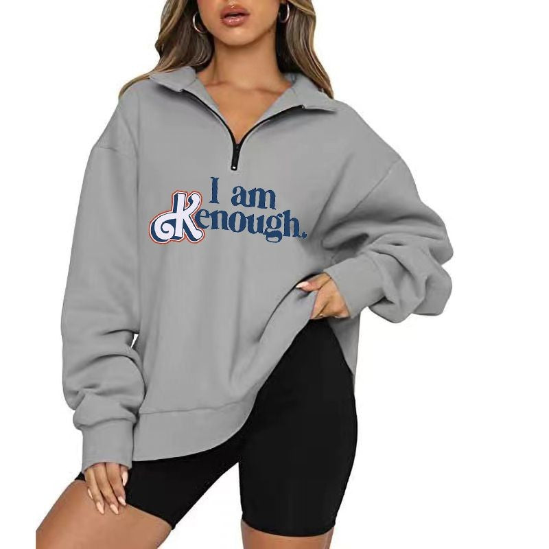 Text Printed Elegant Hoodie-Soco Hoodie