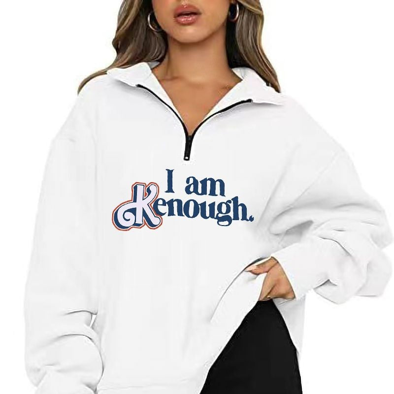 Text Printed Elegant Hoodie-Soco Hoodie