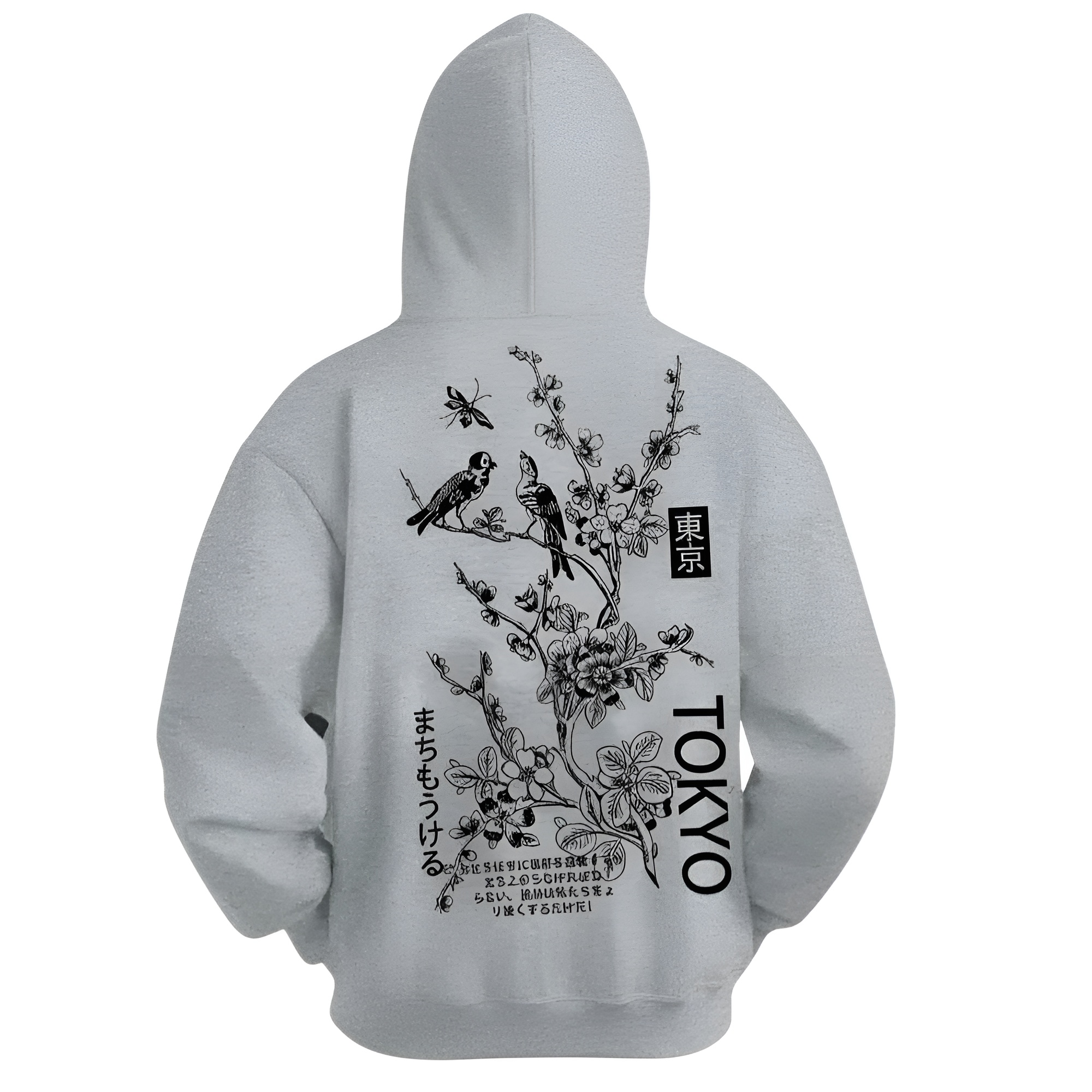 Tokyo Print Geometric Hoodie