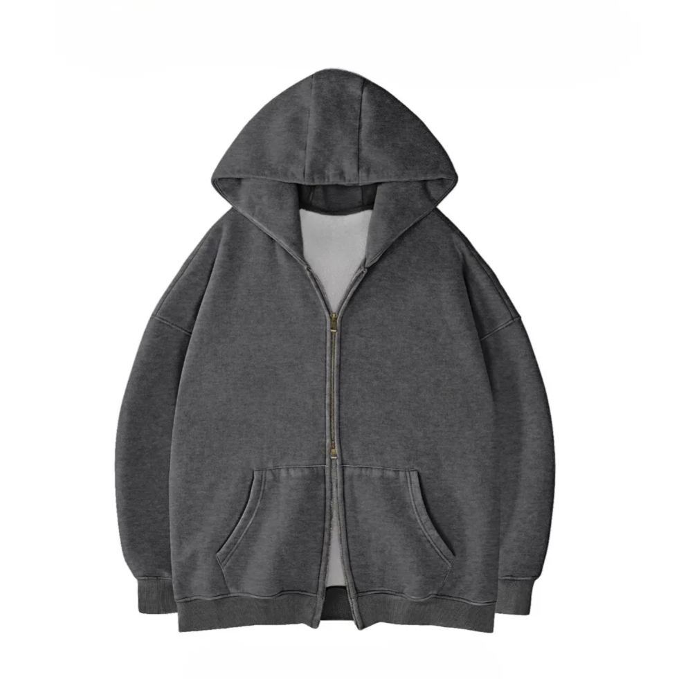 Unisex Oversized Zip Up Hoodie
