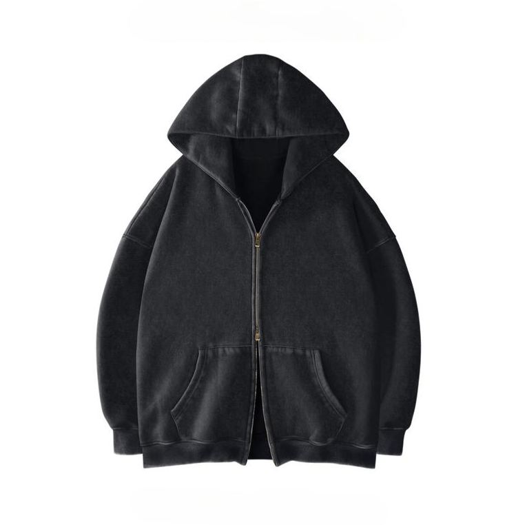 Unisex Oversized Zip Up Hoodie