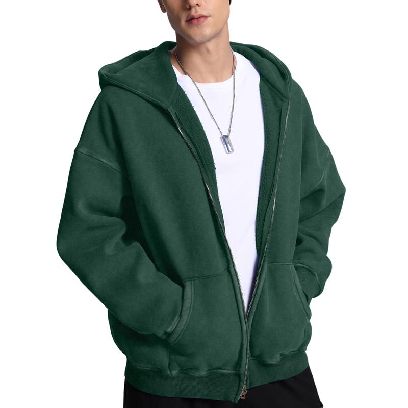 Unisex Oversized Zip Up Hoodie