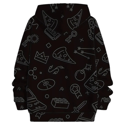 Simpsons Boys 3D Cartoon Print Pullover Hoodie