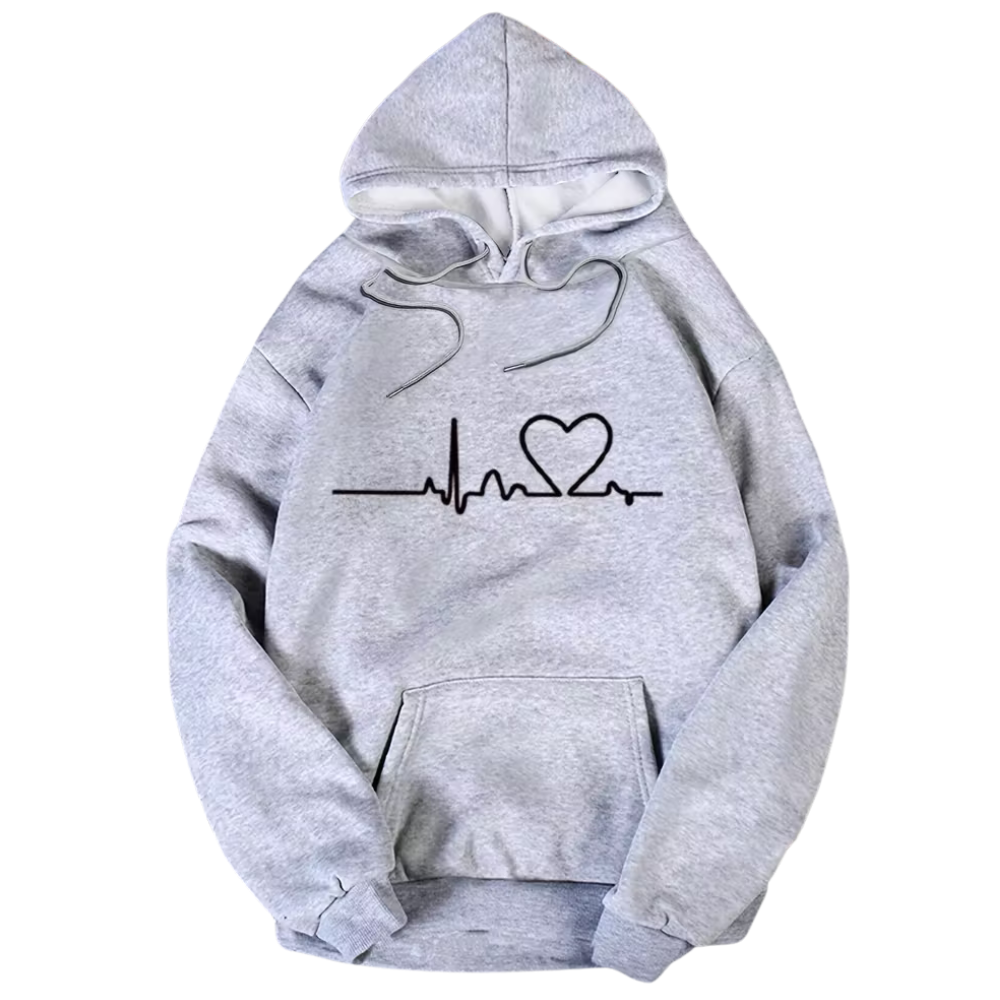 Everyday Style Kangaroo Pocket Drawstring Hoodie