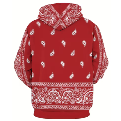 Cool Graphic Pattern Casual Streetwear Printed Hoodie