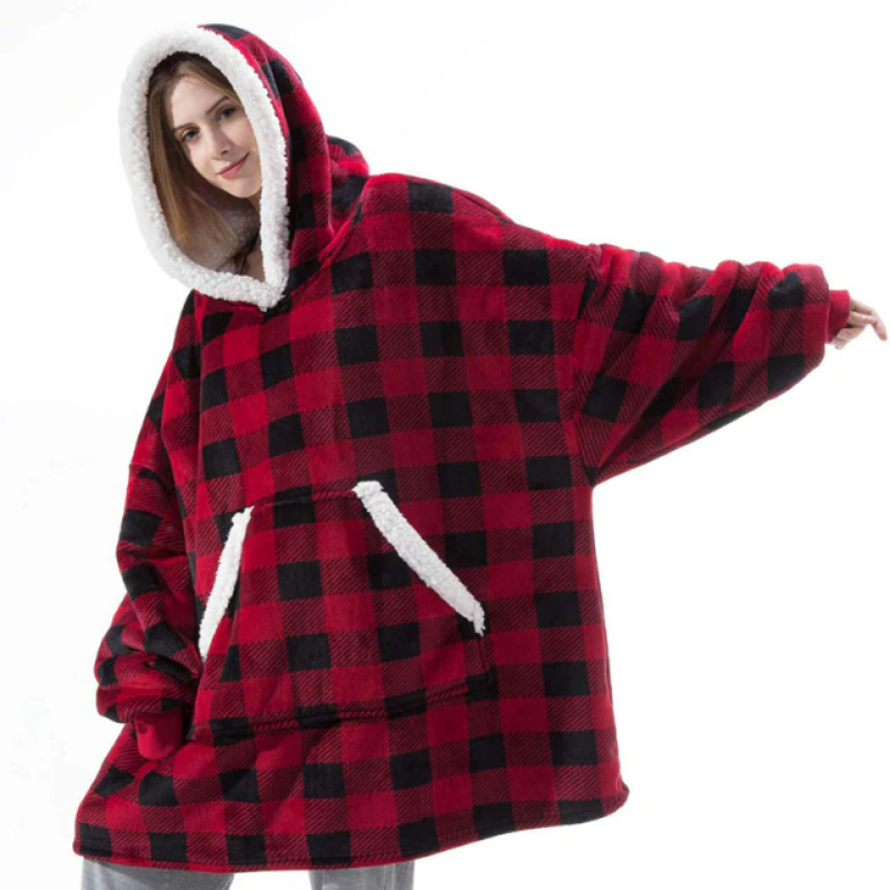 The Original Sherpa Fleece Blanket Hoodie-Soco Hoodie