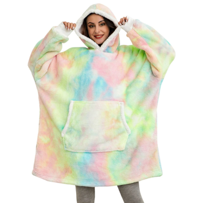 The Sweatshirt Tie Dye Blanket Hoodie-Soco Hoodie