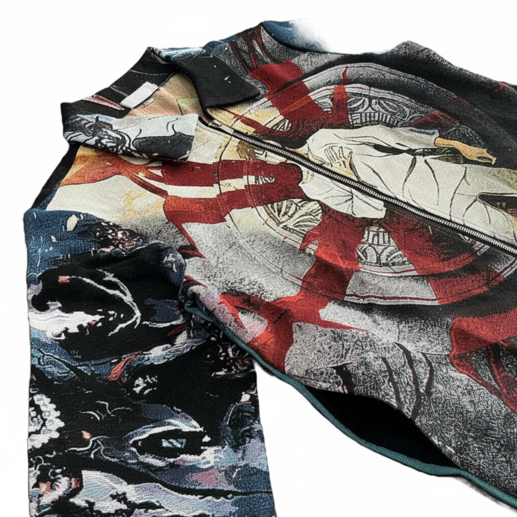 Vintage Gobelin Tapestry Anime Manga Shadow Jacket