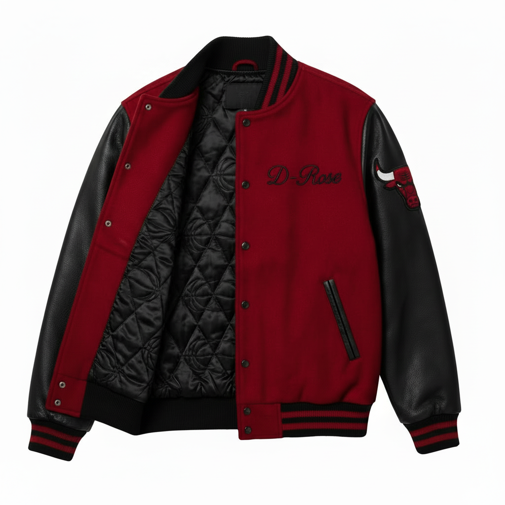Derric Rose Themed Varsity Jacket