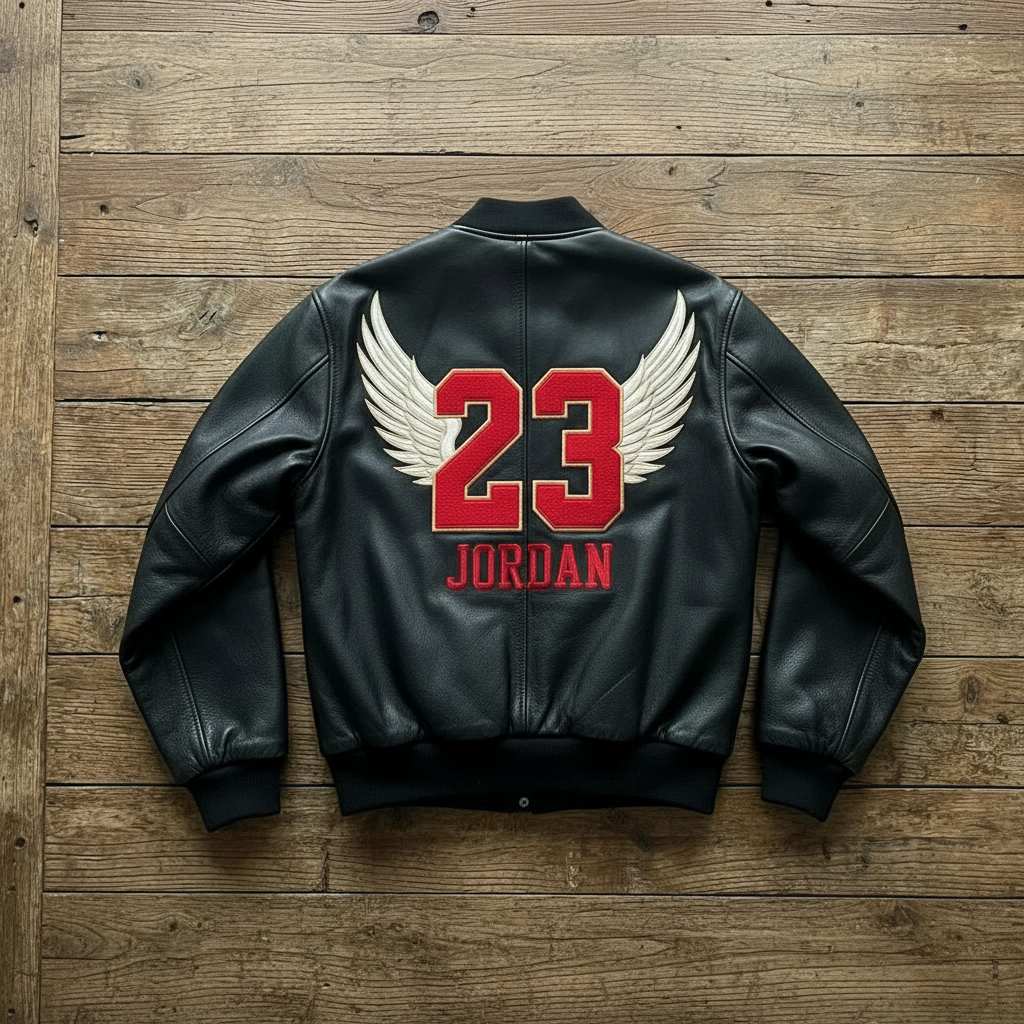Michael Jordan Inspired Winged 23 Bomber Jacket