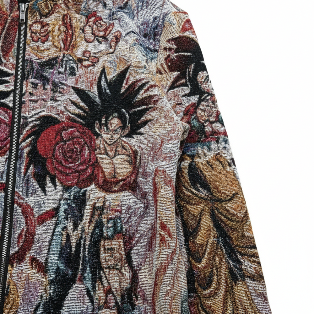 Anime Manga Dragonball Vintage Tapestry Jacket