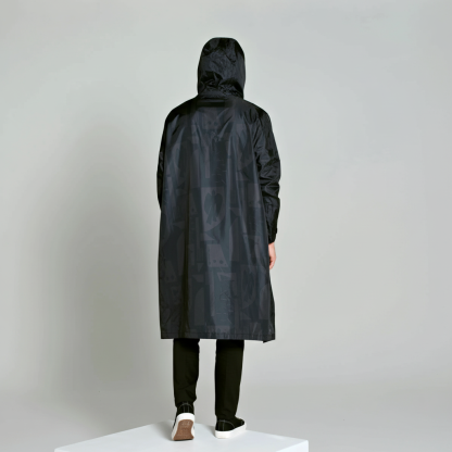 Smiles Patterned Design Rain Poncho