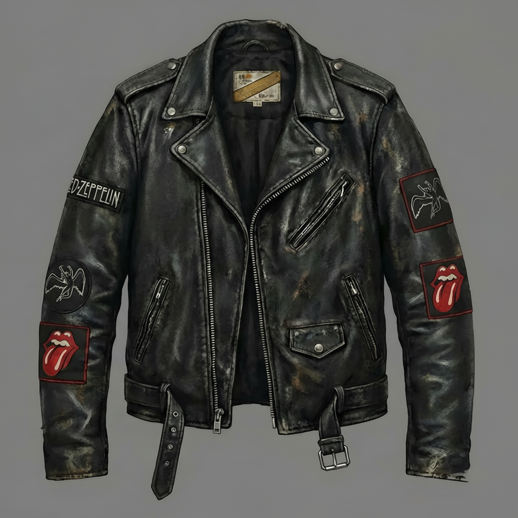 AC DC Inspired Punk Jacket