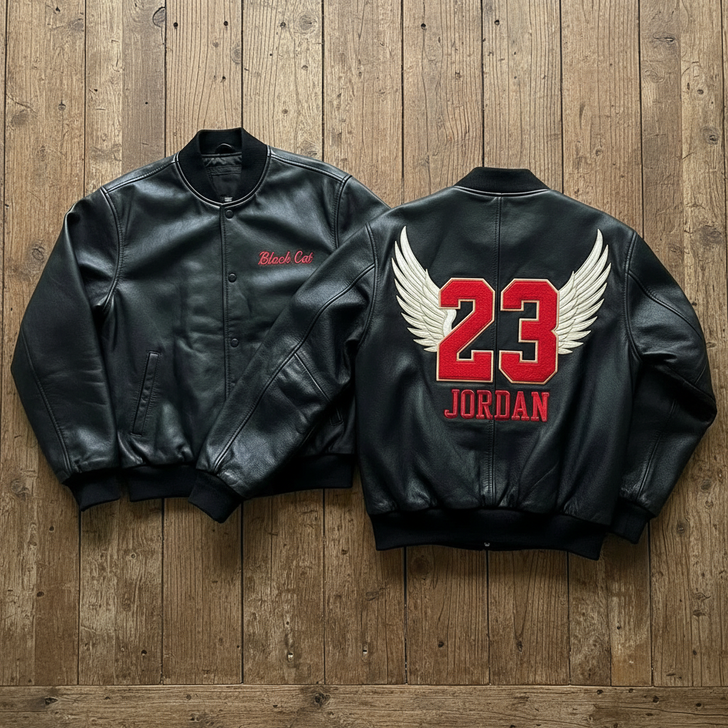 Michael Jordan Inspired Winged 23 Bomber Jacket