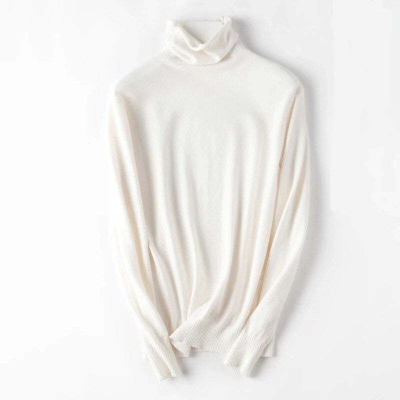 Soft Cashmere Slim-Fit Turtleneck Pullovers For Women-Soco Hoodie