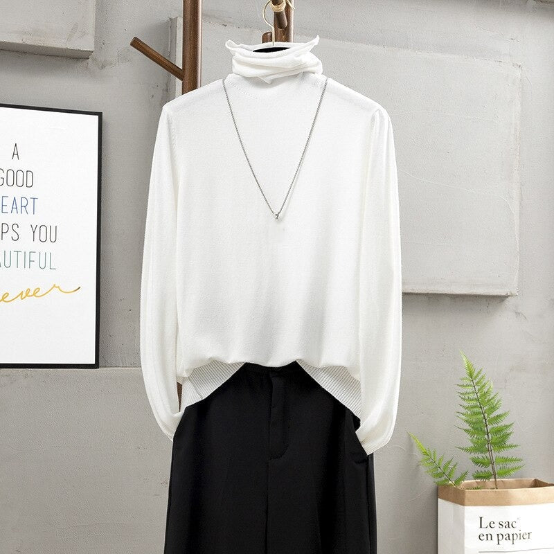 Soft Cashmere Turtleneck Slim-Fit Pullovers For Women-Soco Hoodie