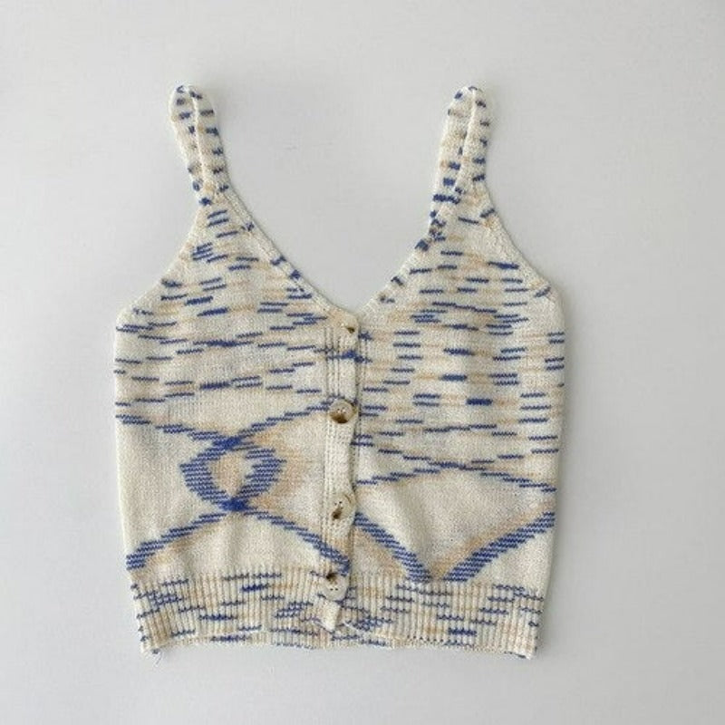 Women's Knitted Outerwear V Neck Tank Top-Soco Hoodie