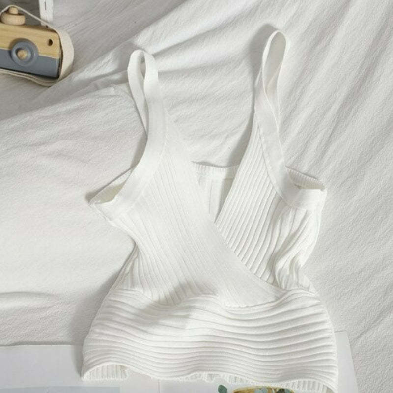 Women's Solid Color Slim Fit Camis Vest-Soco Hoodie