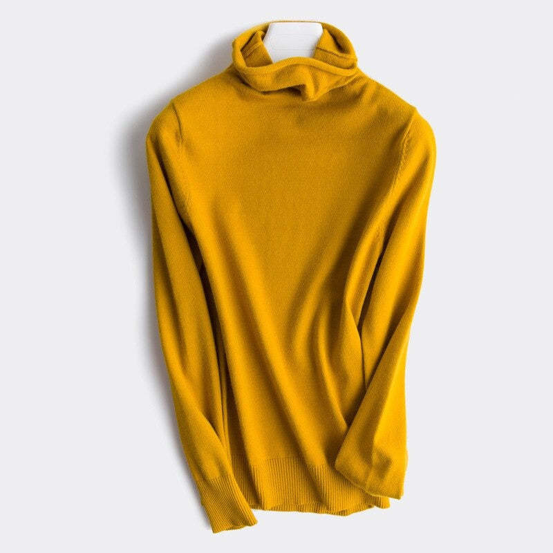 Soft Cashmere Slim-Fit Turtleneck Pullovers For Women-Soco Hoodie