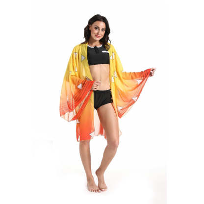 Zenitsu Bikini Beach Swimsuit Set-Soco Hoodie