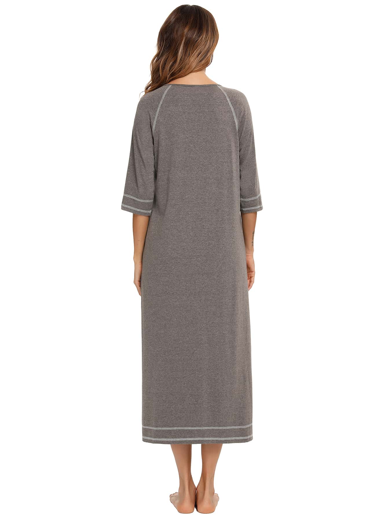 Zip Up Dress Coat Sleepwear-Soco Hoodie