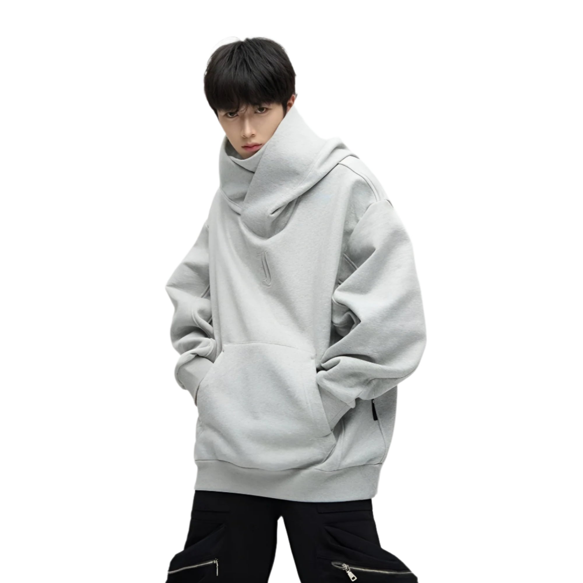 Cozy And Contemporary Streetwear Oversized Hoodie Gray