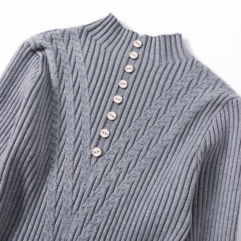 Thickened Straight Woolen Long Knitted Sweater Dress-Soco Hoodie