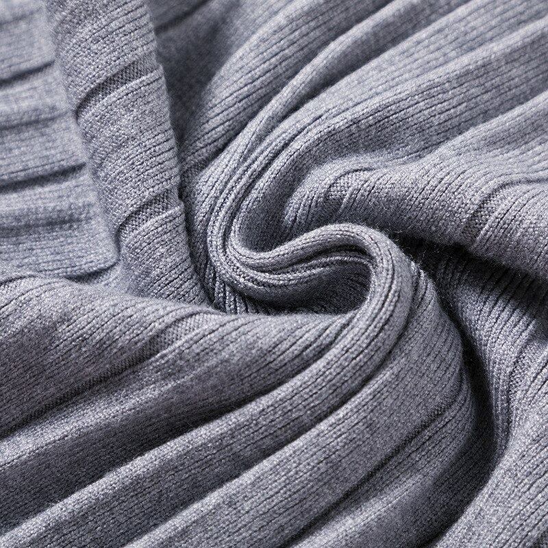 Thickened Straight Woolen Long Knitted Sweater Dress-Soco Hoodie