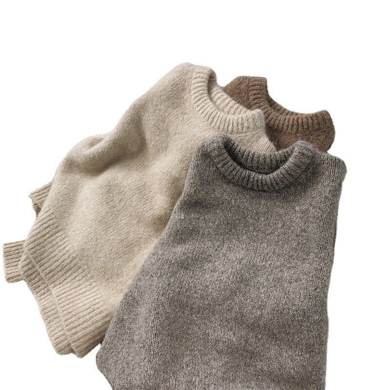 O-Neck Thick Knitted Loose Pullover For Women-Soco Hoodie