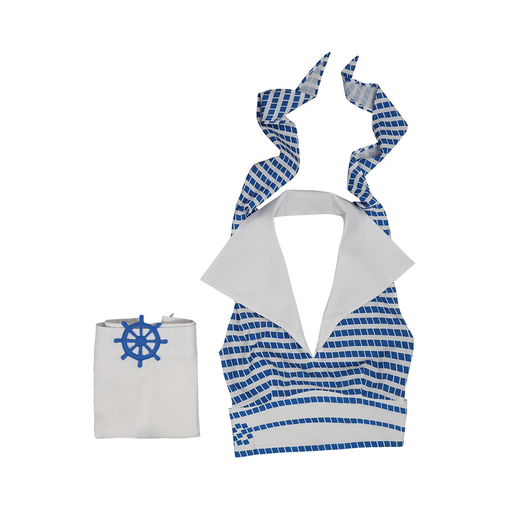 Striped Beach Outfits Suit-Soco Hoodie