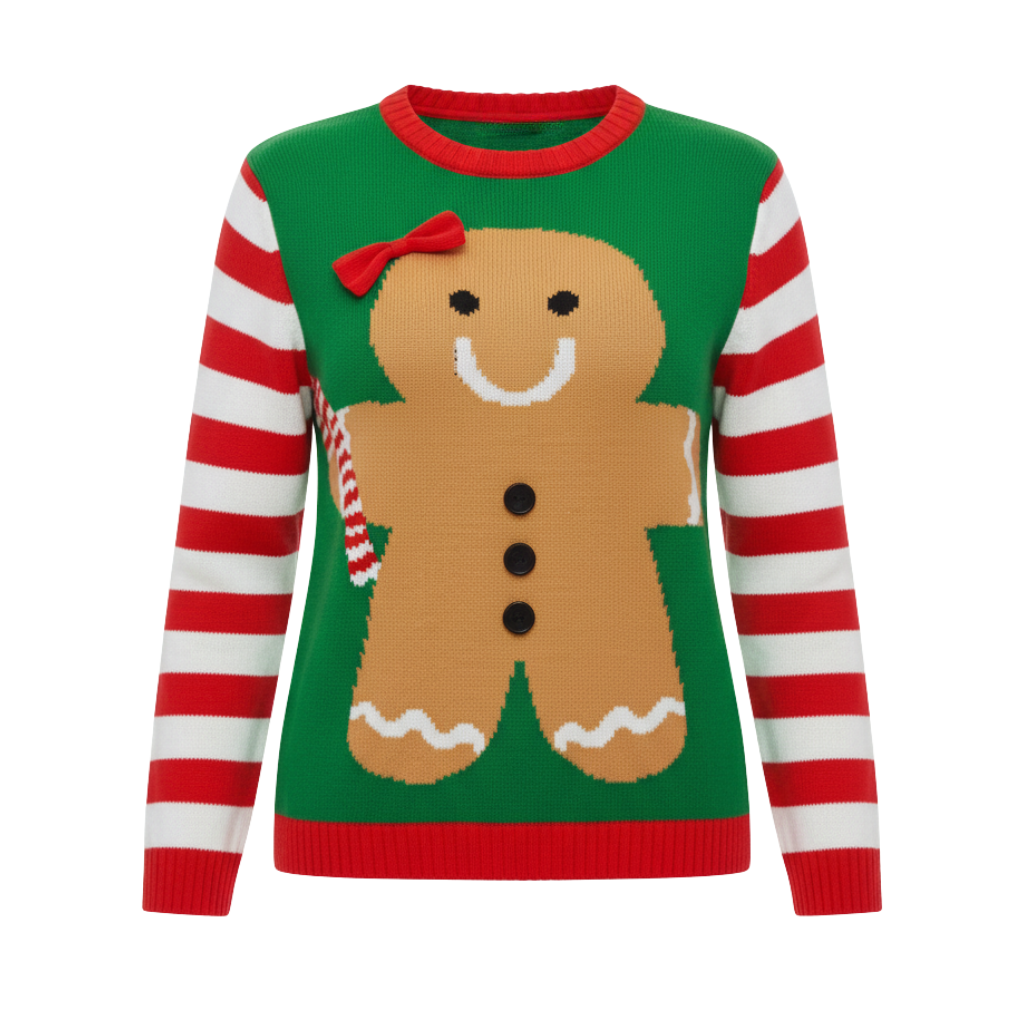 Ugly Christmas Sweater For Women With Festive Winter Design