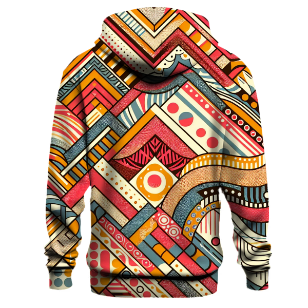 Retro Radiance Patterns Hoodie