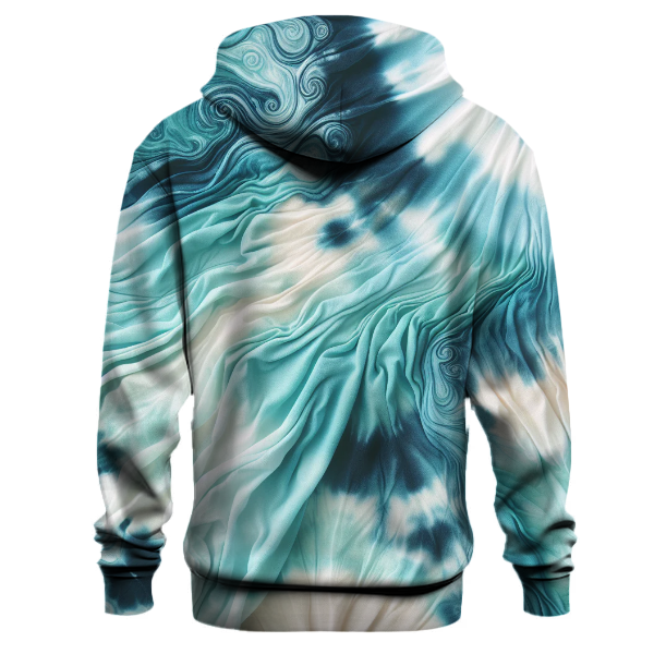 Serene Waves Tie-Dye Design Hoodie