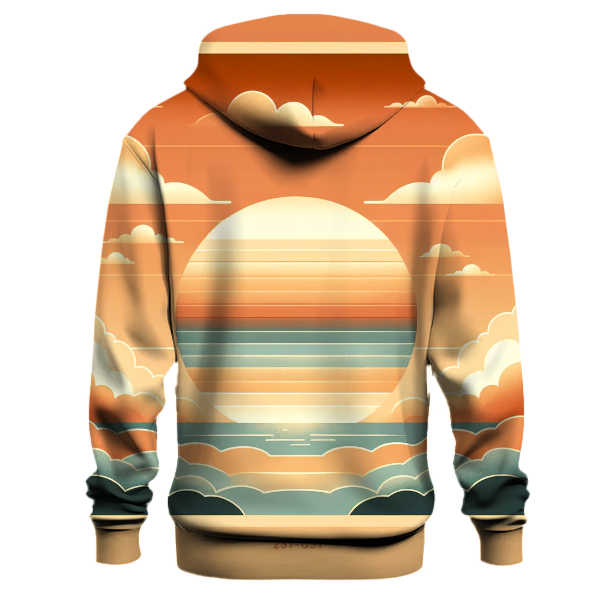 Peach Sunset Gradient Design Hoodie