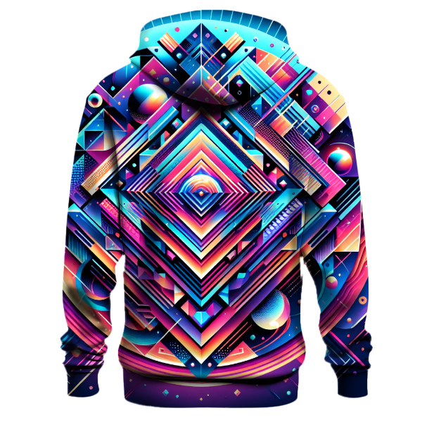 Chromatic Neon Layers Hoodie